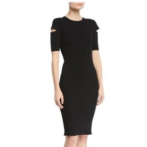 HELMUT LANG CUTOUT SLEEVE BODYCON KNIT DRESS ❤️❤️❤️